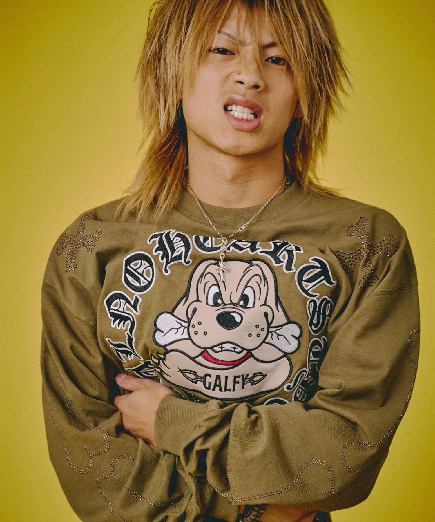 GALFY-ピカピカ骨骨ロンTee