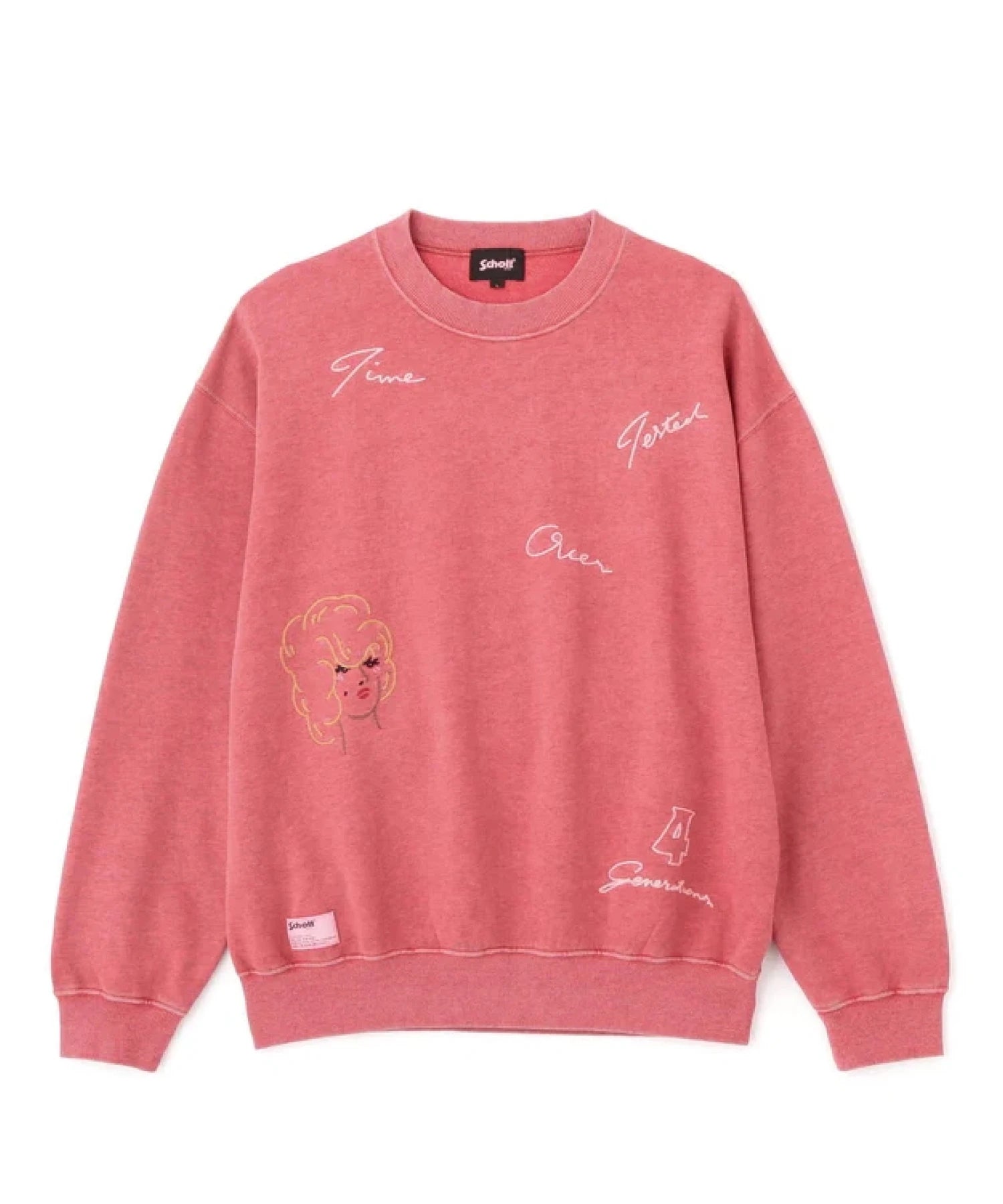 SCHOTT-PIGMENT  CREW SWEAT