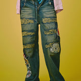 GALFY-ワッペンだらけデニム