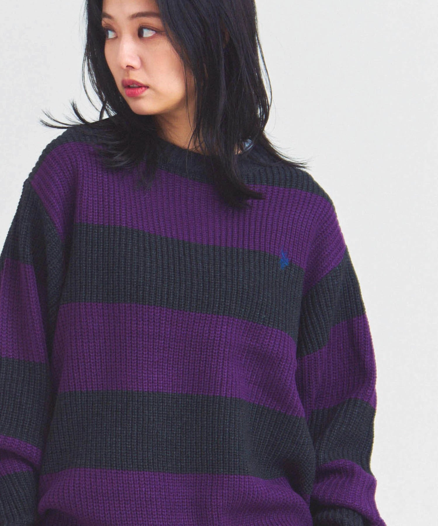 US POLO ASSN ﾎﾞｰﾀﾞｰｸﾙｰﾆｯﾄ