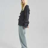 B-TRS-Lips&Tongue-ダメージグランジニット