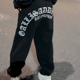 GA×GALFY-安心ロゴのスウェットパンツ