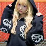 GA×GALFY-安心の背中ロゴのジップパーカー