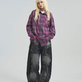 GA STONE-CHECK SHIRT