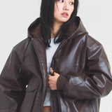 JE-ビンテージPU　A-2タイプ パーカー