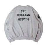 B-TRS-Lips&Tongue ラインストーン-クルースウェット