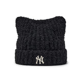 MLB　KOREA-フワモコ　ミャオ　ビーニー【猫耳ビーニー】