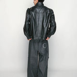 SKOOKUM/LAMB レザー　ブルゾン