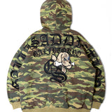 GA×GALFY-安心の背中ロゴのジップパーカー