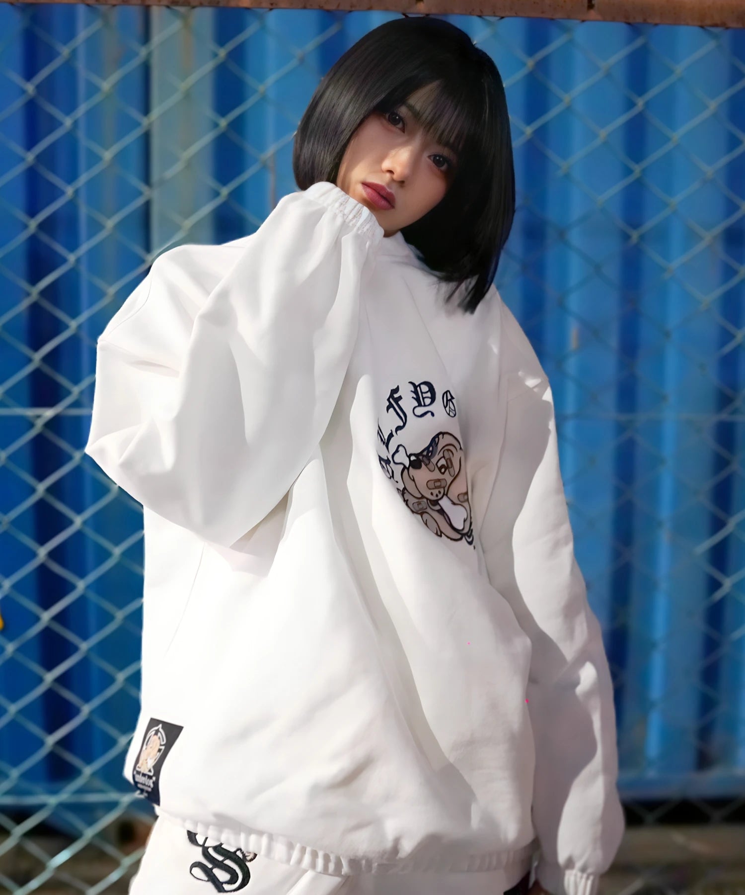 GA×GALFY-安心のサークルロゴクルースウェット