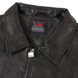 FUBU-Faux Leather Studs Patch Jacket