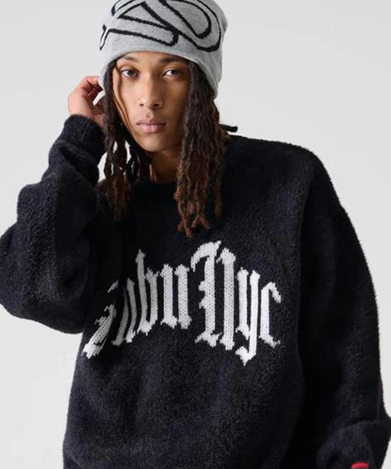 FUBU-Shaggy Knit Crew