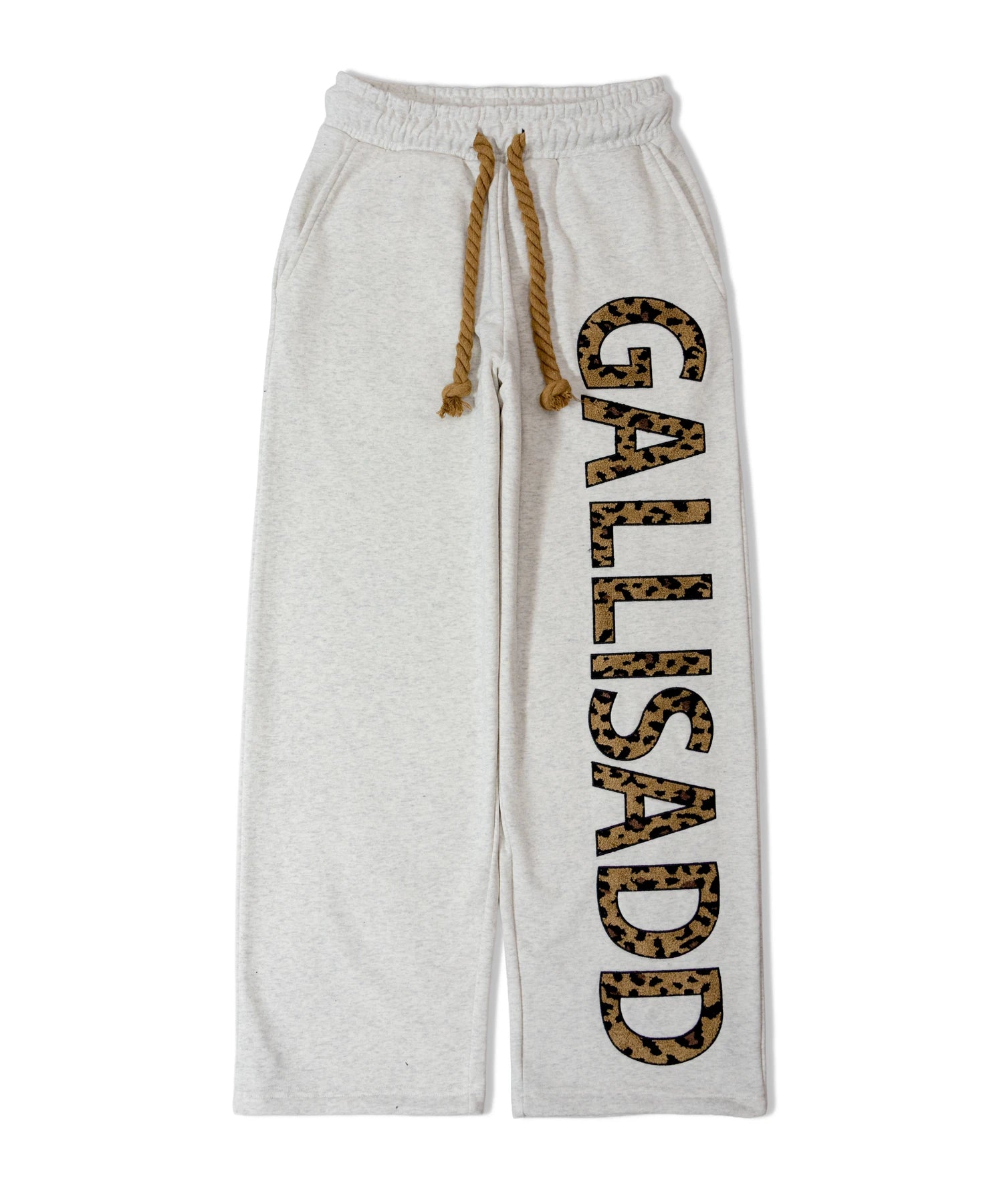 GA LEOPARD-LOGO PANTS