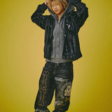 GALFY-ピカピカ骨骨レーザーかも？デニム