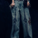 JACKROSE×VANSON×GALFY-骨犬 Buggy Denim Pants