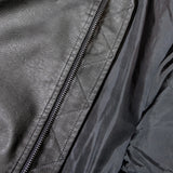 JE-ビンテージPU　衿ファー脱着フライトブルゾン