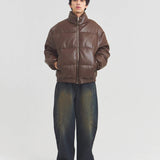 JE-ビンテージPU　パフジャケット