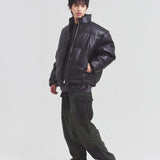 JE-ビンテージPU　パフジャケット