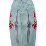 JACKROSE×VANSON×GALFY-骨犬 Buggy Denim Pants