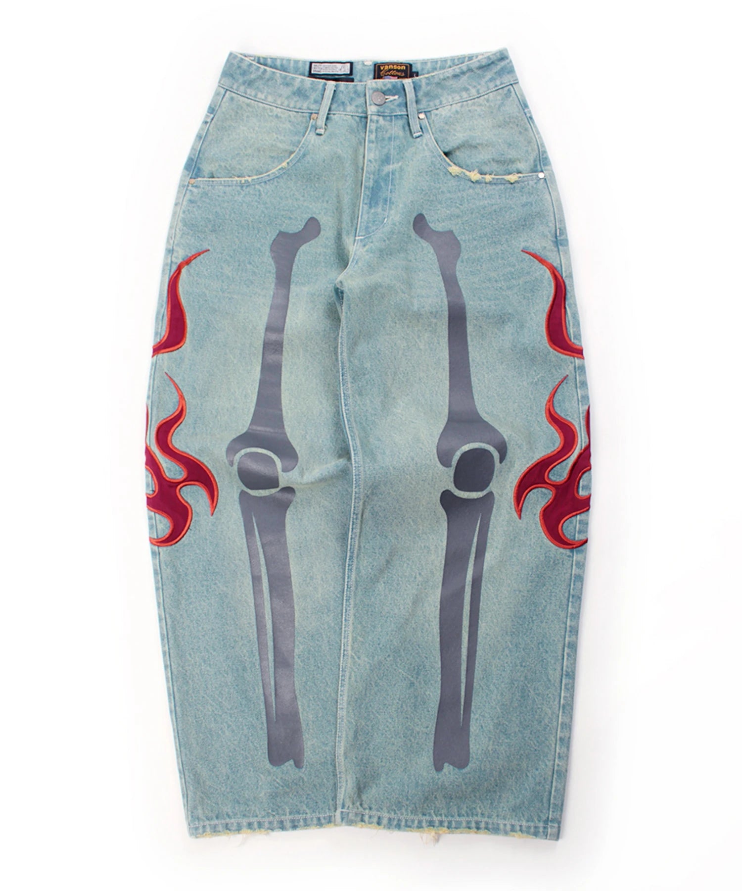 JACKROSE×VANSON×GALFY-骨犬 Buggy Denim Pants