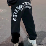 GA×GALFY-安心ロゴのスウェットパンツ