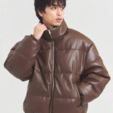 JE-ビンテージPU　パフジャケット