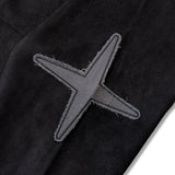 JE-ロゴフェイクスウェード・ZIPパーカー