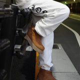 GA×GALFY-安心ロゴのスウェットパンツ