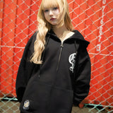 GA×GALFY-安心の背中ロゴのジップパーカー