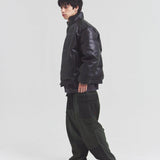 JE-ビンテージPU　パフジャケット