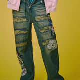 GALFY-ワッペンだらけデニム