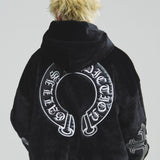 GA CROSS-EMBLEM FUR BLOUSON
