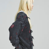 B-TRS-Lips&Tongue-ダメージグランジニット