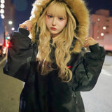 GA×GALFY-安定の別注フードにファーブルゾン