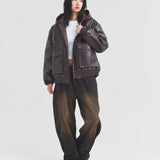 JE-ビンテージPU　A-2タイプ パーカー