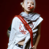 JACKROSE×VANSON×GALFY-炎犬Long Sleeve Tee