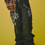 GALFY/ガルフィー ジャラジャラギャル男デニム