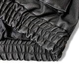 JE-ビンテージPU　衿ファー脱着フライトブルゾン