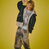 GALFY-ぐるグニャデニムパーカー