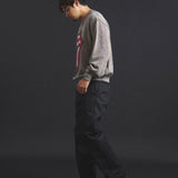 B-TRS-Lips&Tongue ラインストーン-クルースウェット