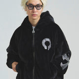 GA CROSS-EMBLEM FUR BLOUSON