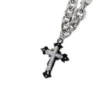 GA THICK-CHAIN CROSS NECKLACE
