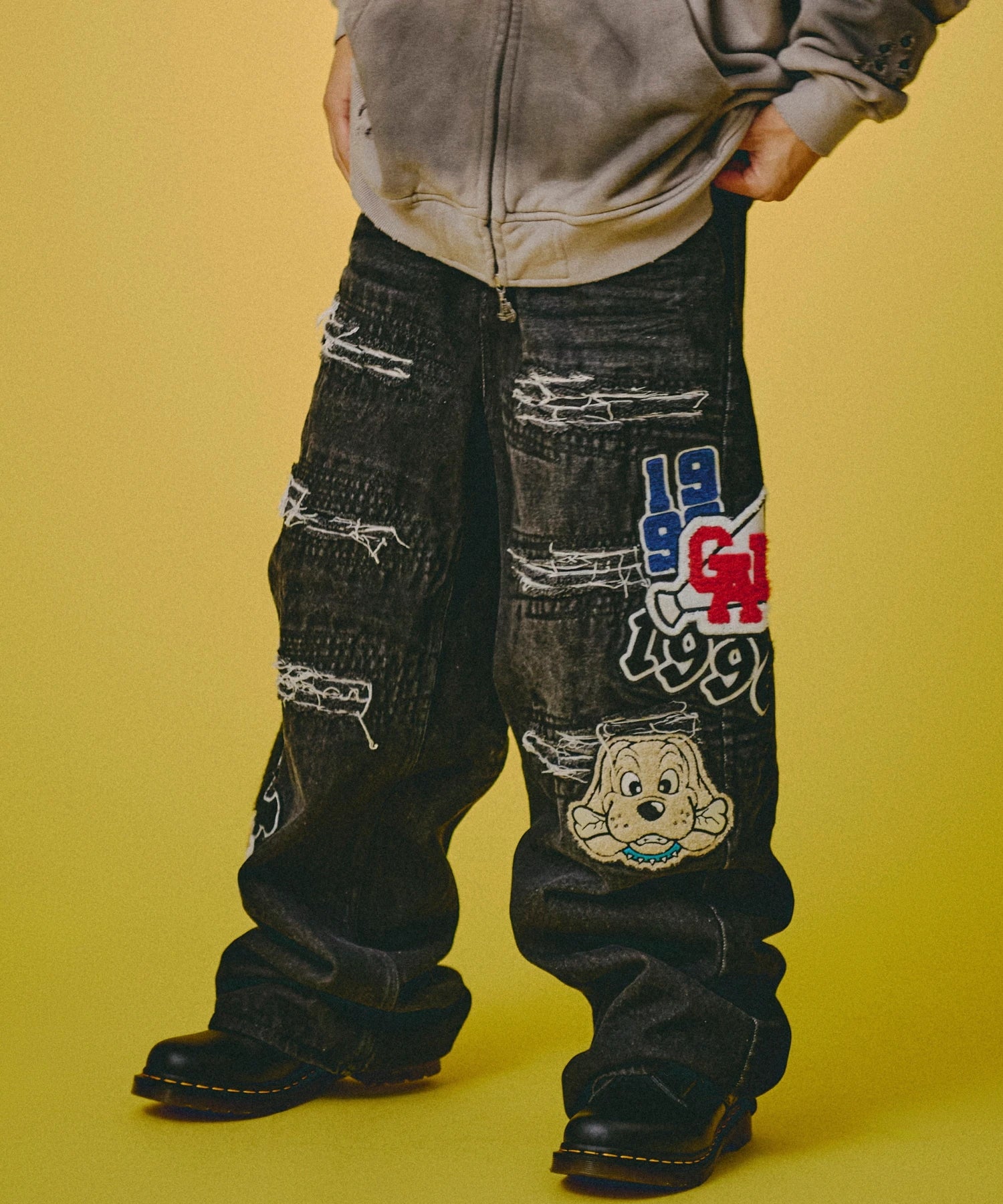 GALFY-ワッペンだらけデニム