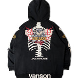 JACKROSE×VANSON×GALFY-骨犬 Zip Hoodie