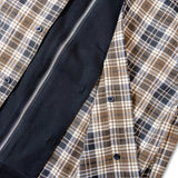 GA HOOD-LAYER CHECK SHIRT
