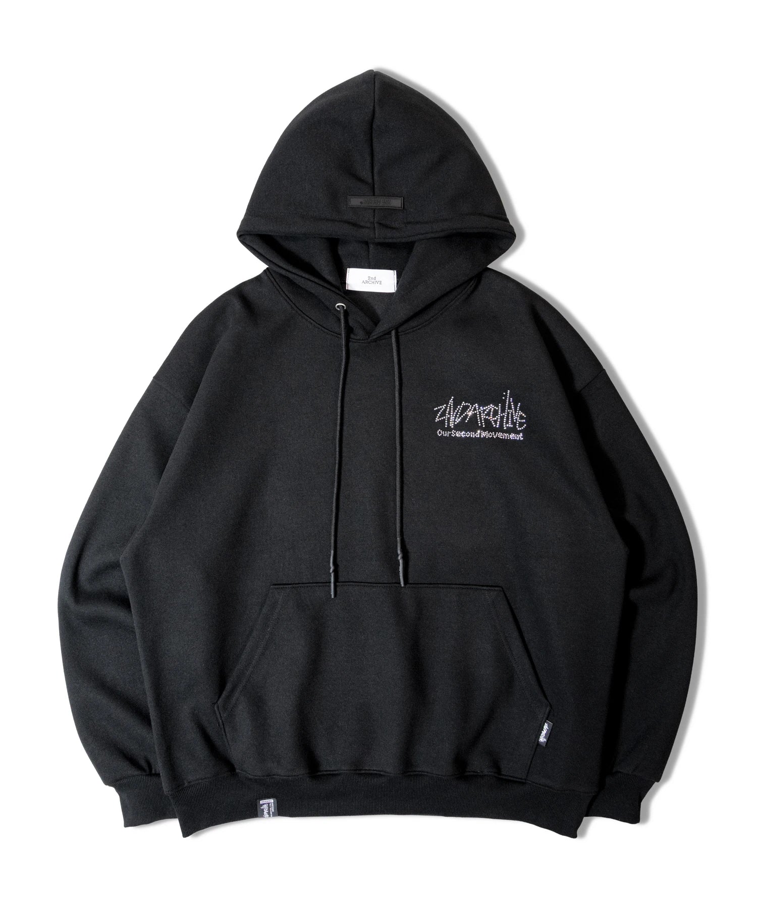 2ND ARCHIVE-ラインストーン　プルパーカー