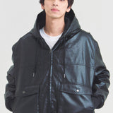 JE-ビンテージPU　A-2タイプ パーカー