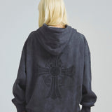 GA STONE-CROSS ZIP HOODIE