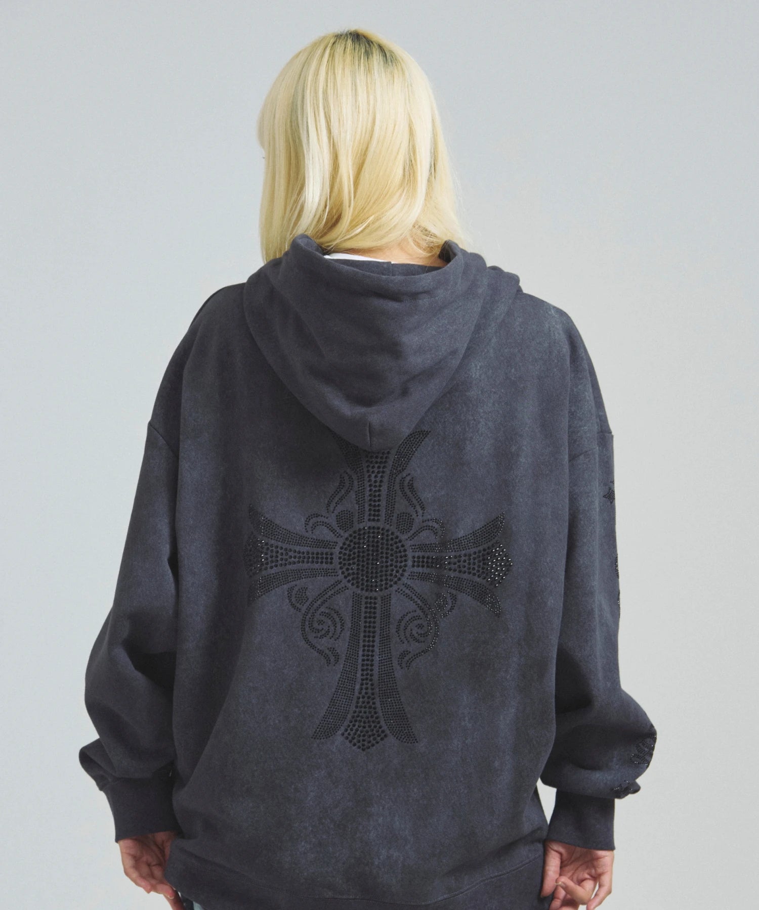 GA STONE-CROSS ZIP HOODIE