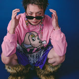 GALFY-ばーばの切り貼りリメイクロンTee